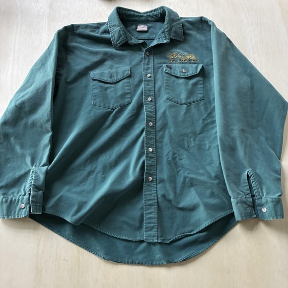 Codet Other - Vintage 90s Codet Shirt Mens 2XL Green Flannel Long Sleeve Button Up Arctic Cat